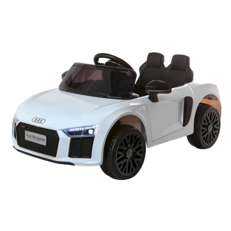 Voiture électrique enfant KINGTOYS - Audi R8 SPYDER 40W - Blanc Voitures électriques