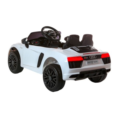 Voiture électrique enfant KINGTOYS - Audi R8 SPYDER 40W - Blanc Voitures électriques