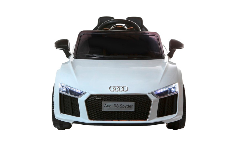 Voiture électrique enfant KINGTOYS - Audi R8 SPYDER 40W - Blanc