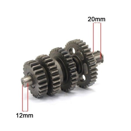 Pièces détachées Dirt bike, Pit bike Arbre de boÃ®te secondaire LIFAN 125cc LIFAN