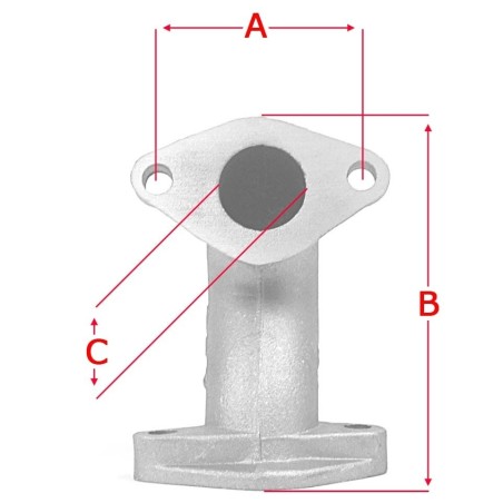 Pièces détachées Dirt bike, Pit bike Pipe admission coudée ø21mm LMR PARTS