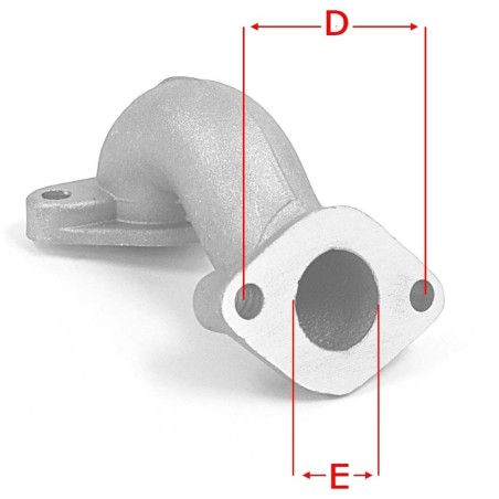 Pièces détachées Dirt bike, Pit bike Pipe admission coudée ø21mm LMR PARTS