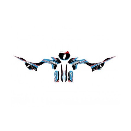 pocket cross 49cc bleu kit deco