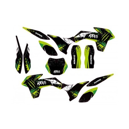 Kit déco - Vert pocket cross 49cc