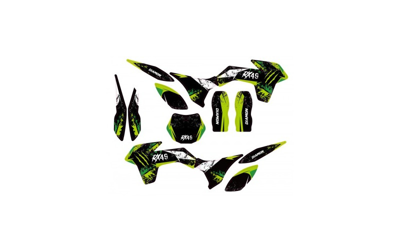 Kit déco - Vert pocket cross 49cc