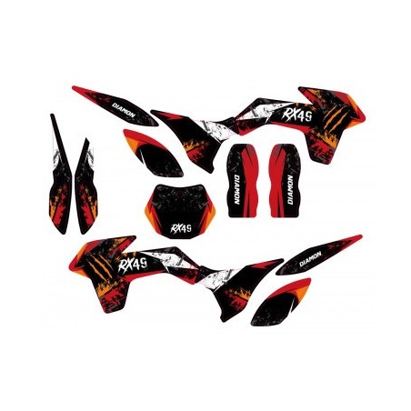 Kit déco - Rouge pocket cross 49cc