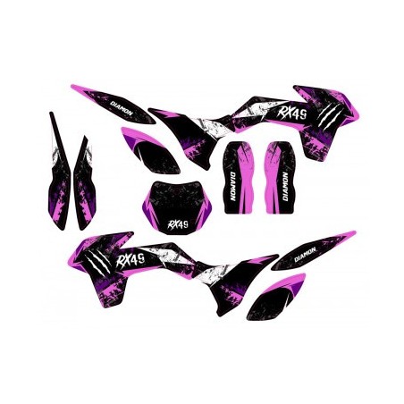 Kit déco - Rose pocket cross 49cc