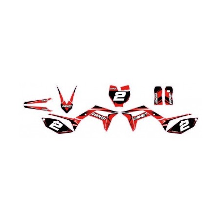 Kit déco – Rouge pocket cross 49cc leminirider