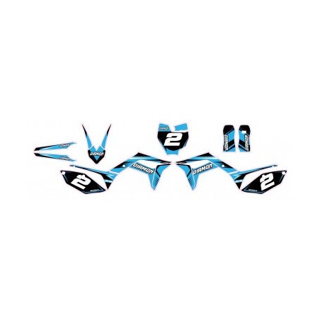 Kit déco – Bleu leminirider pocket cross 49cc