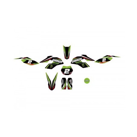 Kit déco - Vert pour pocket cross electrique 500w