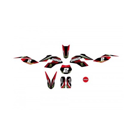 Kit déco - Rouge pocket cross electrique 500w