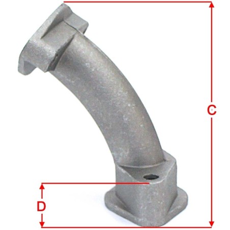 Pièces détachées Dirt bike, Pit bike Pipes d'admissions, manchons et joints Ã¸18mm LMR PARTS