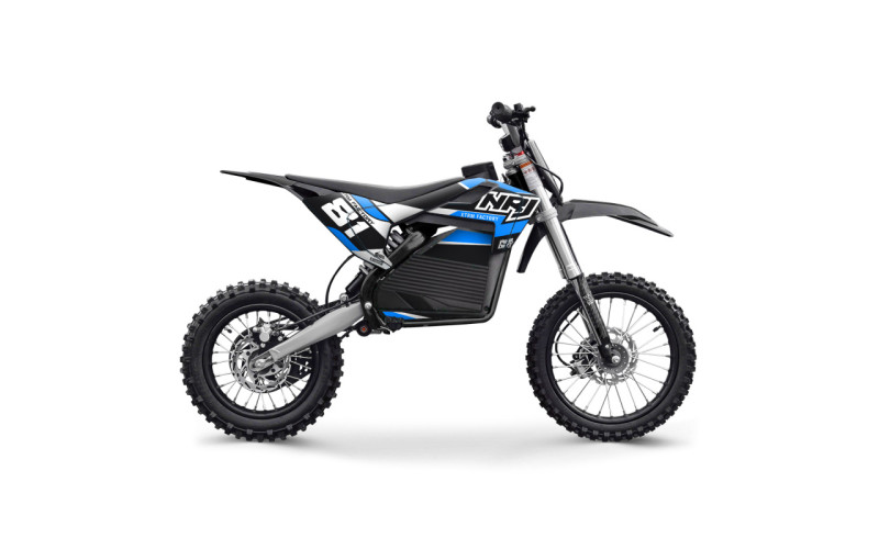 Dirt bike électrique NRJ 2000W 12/14" - bleu