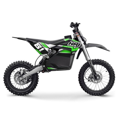 Dirt bike électrique NRJ 2000W 12/14" - vert - LeMiniRider