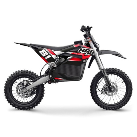 Dirt bike électrique NRJ 2000W 12/14" - rouge - LeMiniRider