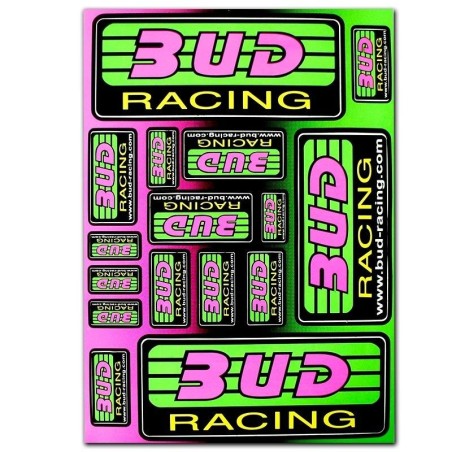 Pièces détachées Dirt bike, Pit bike Planche autocollant - BUD Racing Bud racing