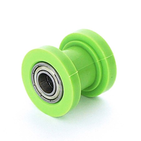 Pièces détachées Dirt bike, Pit bike Roulette de chaine classique en téflon 10mm vert LMR PARTS