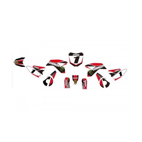 Kit déco - Rouge le mini rider moto electrique 1000w
