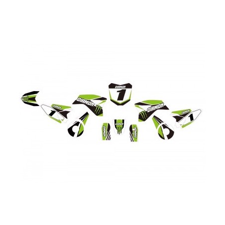 Kit déco - vert le mini rider moto electrique 1000w