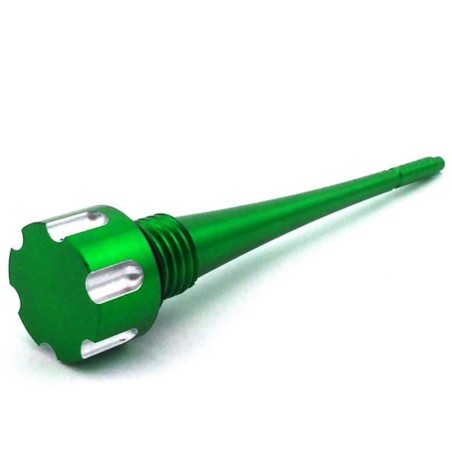 Pièces détachées Dirt bike, Pit bike Jauge niveau d'huile moteur CNC - Vert LMR PARTS