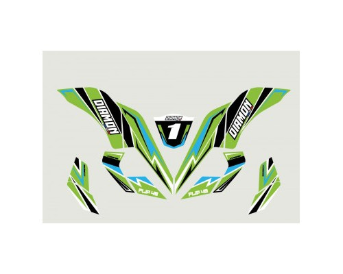 Kit déco - Vert pocket quad leminirider 49cc