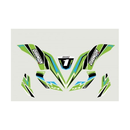 Kit déco - Vert pocket quad leminirider 49cc