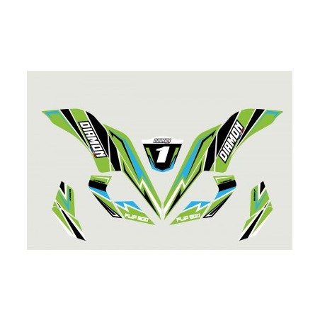Kit déco - Vert quad electrique leminirider 800w