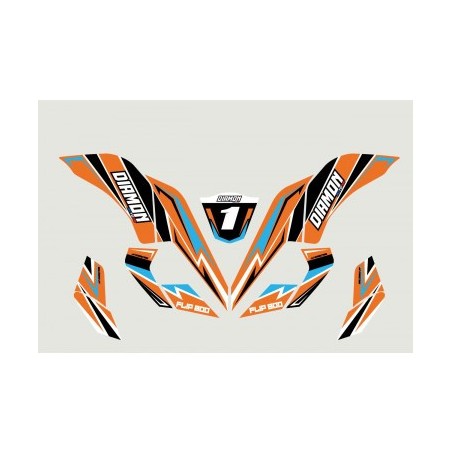 Kit déco - Orange quad electrique leminirider 800w