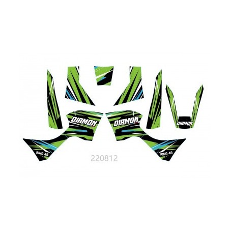 Kit déco - Vert rino 49cc diamon motors