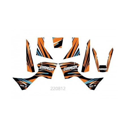 Kit déco - orange rino 49cc diamon motors