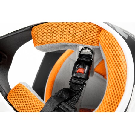 Casque enfant cross KIMO mat - rouge