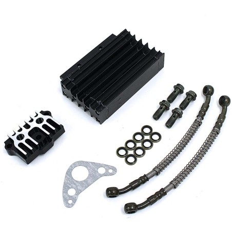 Pièces détachées Dirt bike, Pit bike Kit Radiateur CNC Complet Noir LMR PARTS