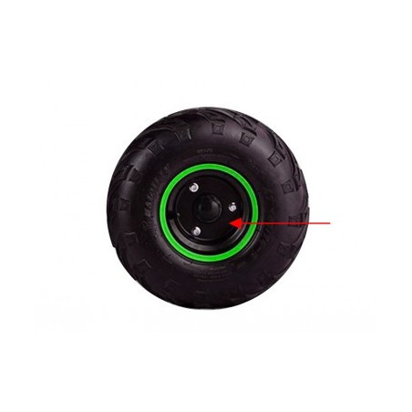 Jante 6" - Noir / Vert pour quad enfant 90 / 110 / 125 cm3 diamon motors