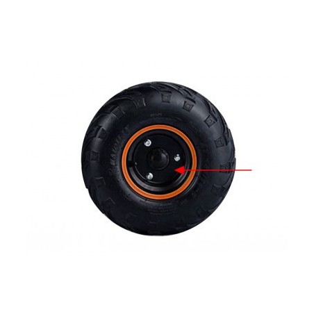 Jante 6" - Noir / Orange pour quad enfant 90 / 110 / 125 cm3 diamon motors