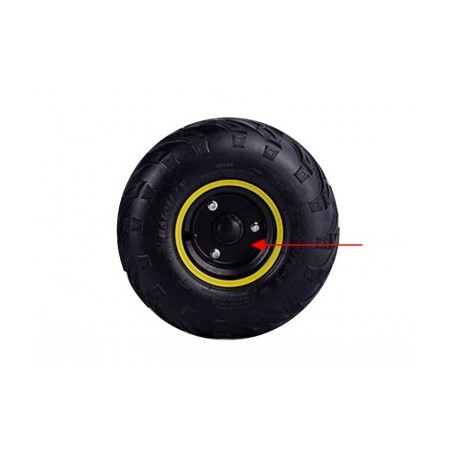 Jante 6" - Noir / Jaune pour quad enfant 90 / 110 / 125 cm3 diamon motors