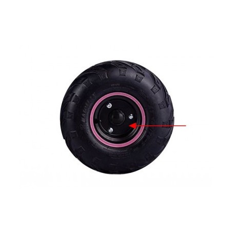 Jante 6" - Noir / Rose pour quad enfant 90 / 110 / 125 cm3 diamon motors