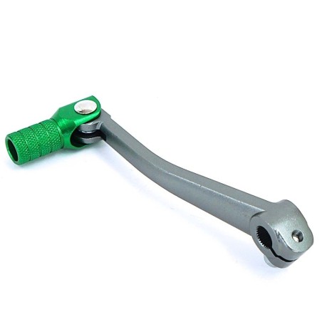 Pièces détachées Dirt bike, Pit bike Sélecteur de vitesse aluminium gris titane/vert LMR PARTS