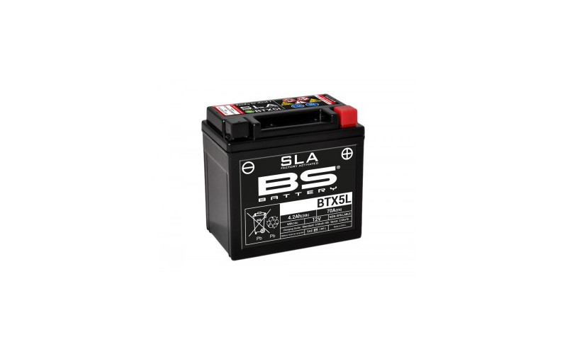 Batterie SLA BTX5L / YTX5L-BS - BS BATTERY le mini rider diamon motors 110cc quad enfant