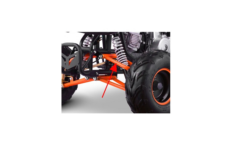 Triangle de direction supérieur - Orange pour quad enfant typhon 110cc et 125cc diamon motors