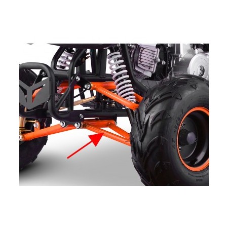 Triangle de direction inférieur - orange pour quad enfant typhon 110cc et 125cc diamon motors