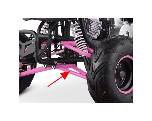 Triangle de direction inférieur - rose pour quad enfant typhon 110cc et 125cc diamon motors