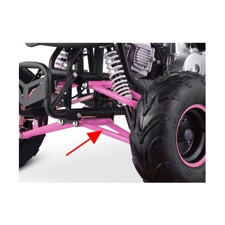 Triangle de direction inférieur - rose pour quad enfant typhon 110cc et 125cc diamon motors