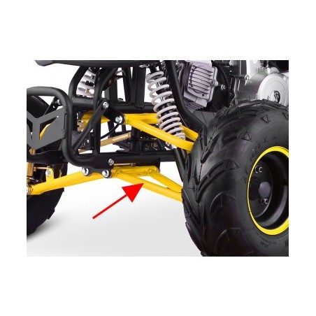 Triangle de direction inférieur - jaune pour quad enfant typhon 110cc et 125cc diamon motors