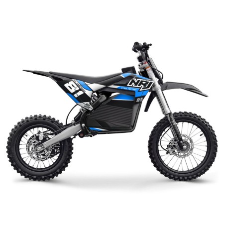 Dirt bike électrique NRJ 1600W 12/14" - bleu - LeMiniRider