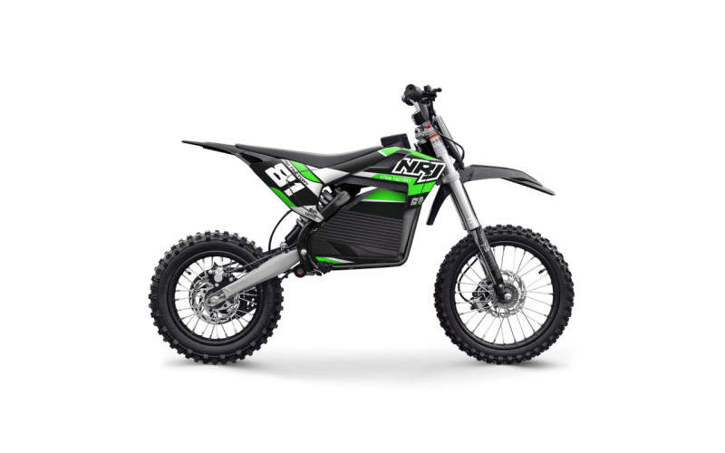 Dirt bike électrique NRJ 1600w 12/14" - vert