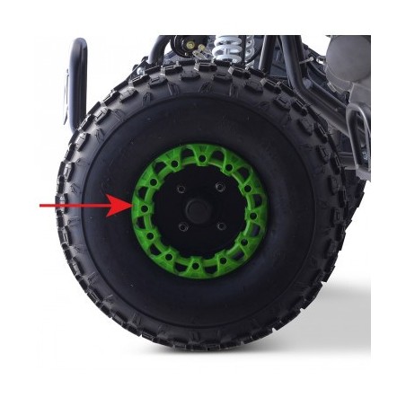 Frette de jante 8" - Vert pour quad enfant typhon 110cc et 125cc diamon motors