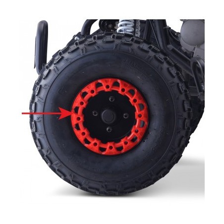 Frette de jante 8" - Rouge pour quad enfant typhon 110cc et 125cc diamon motors