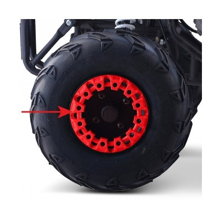 Frette de jante 7“ – Rouge  pour 110cc le mini rider typhon diamon motors quad