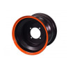 Jante 8" AV - 4 Trous - Noir/Orange pour typhon 110cc et 125cc diamon motors le mini rider