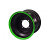 Jante 8" AV - 4 Trous - Noir/vert pour typhon 110cc et 125cc diamon motors le mini rider